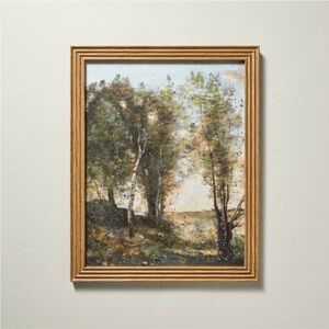 HEARTH & HAND NWT through the trees framed wall art -16x20